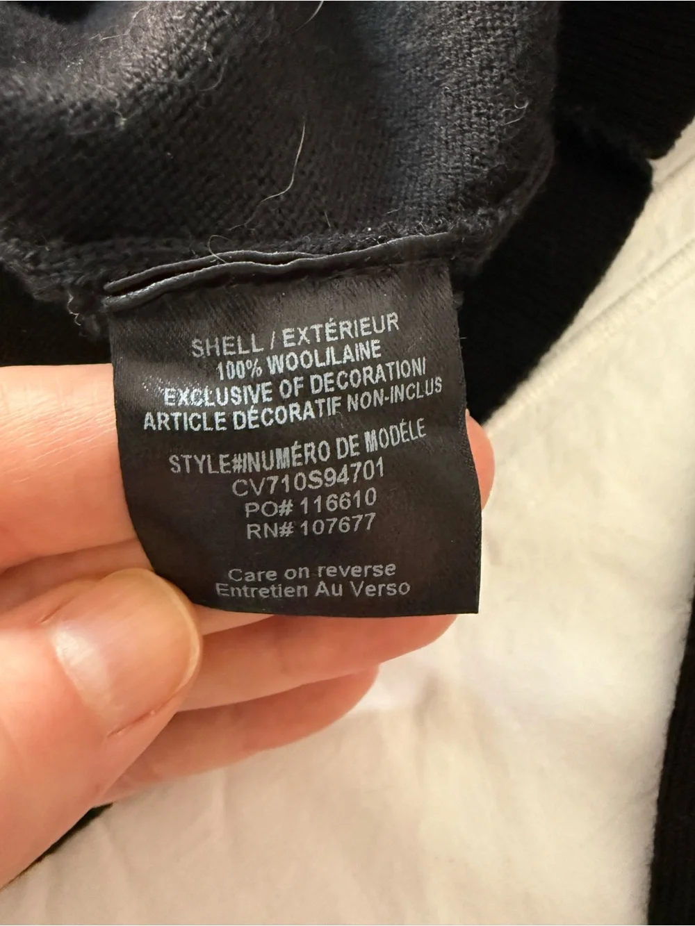 Alice + Olivia Black Sweater with Snow White & Dwarfs Embroidery